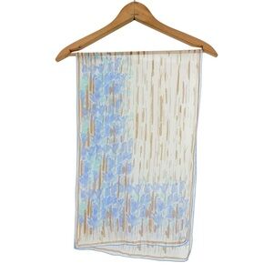 Vintage Scarf RARE Vera Neumann Handrolled Verasheer Made in Japan 13”x42”